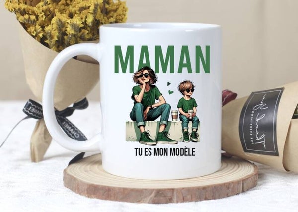 Mug "Maman tu es mon modèle"