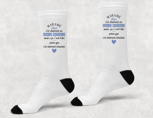 Chaussettes personnalisées homme "maramé"