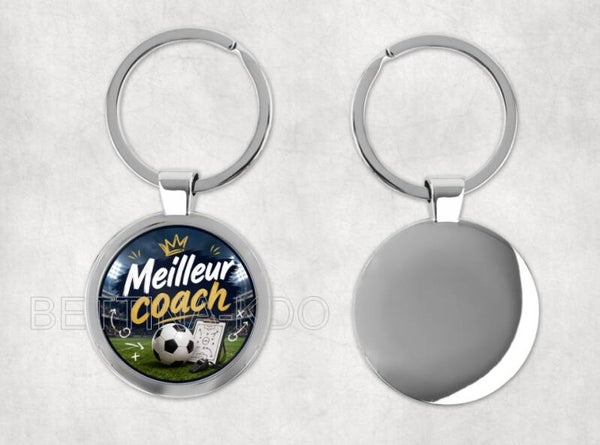 Porte-clés "Meilleur Coach foot"