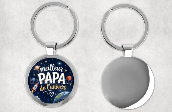 Porte-clés "Meilleur papa de l'univers"