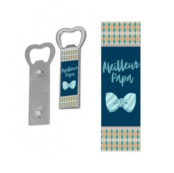 Décapsuleur magnétique personnalisé "meilleur papa"