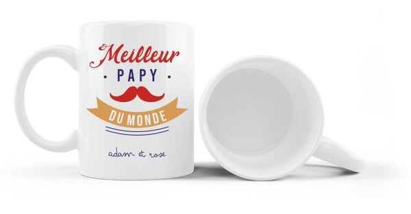 Mug "Meilleur papy du monde" personnalisé