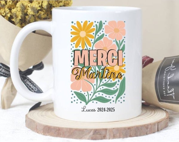 Mug "MERCI" personnalisé