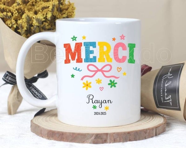 Mug "MERCI" personnalisé
