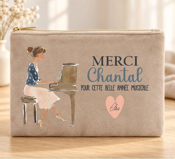 Trousse personnalisée « Merci pour cette année musicale » – Cadeau professeur de musique