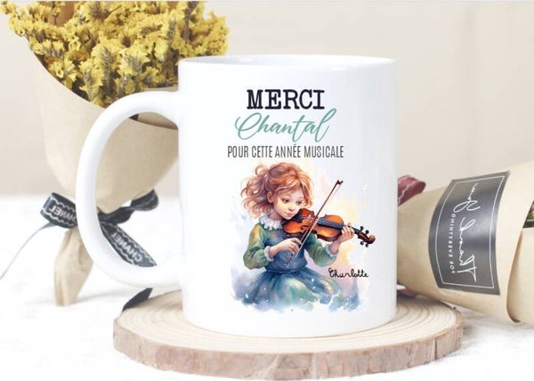 Mug Personnalisé "Violon Passion"