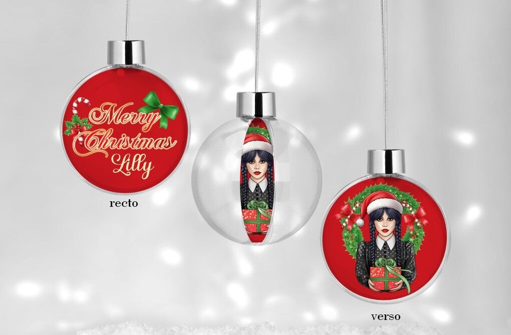 Boule de noël personnalisée