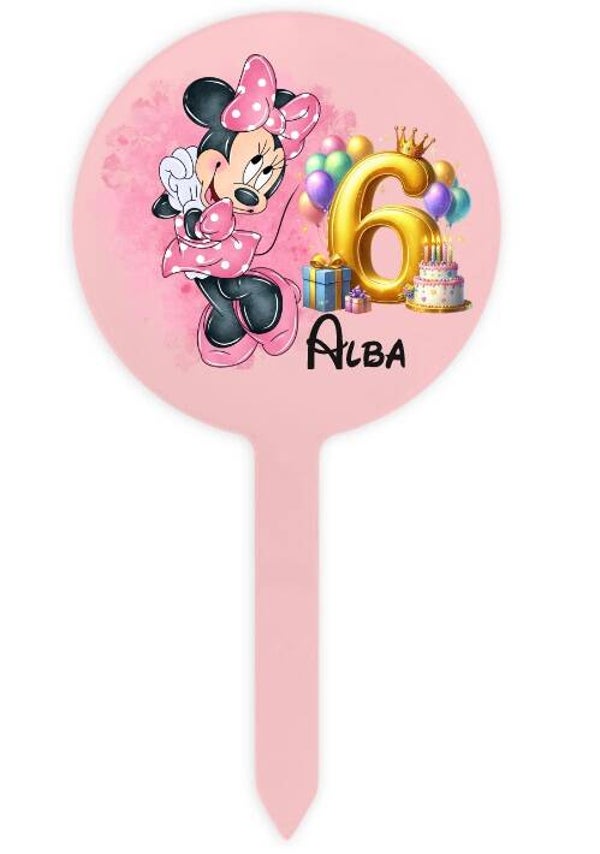 Décoration de gâteau personnalisée "Minnie"