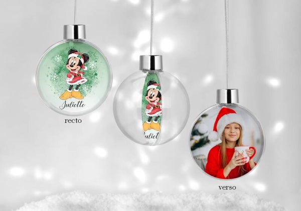 Boule de noël personnalisée
