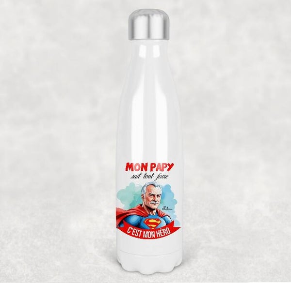 Bouteille isotherme "Mon papy sait tout faire"