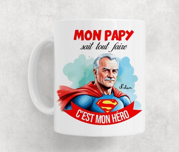 Mug "Mon papy sait tout faire" personnalisé