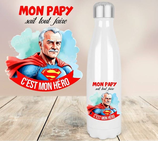 Bouteille isotherme "Mon papy sait tout faire"