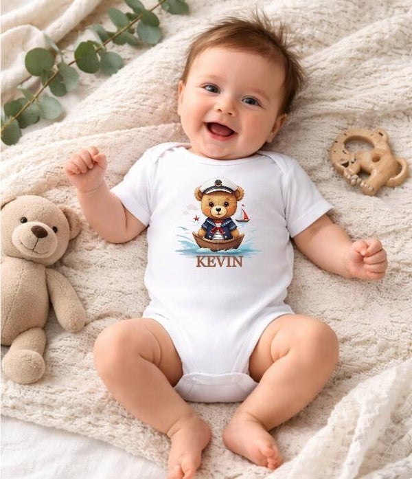 Body Bébé Personnalisé "moussaillon"