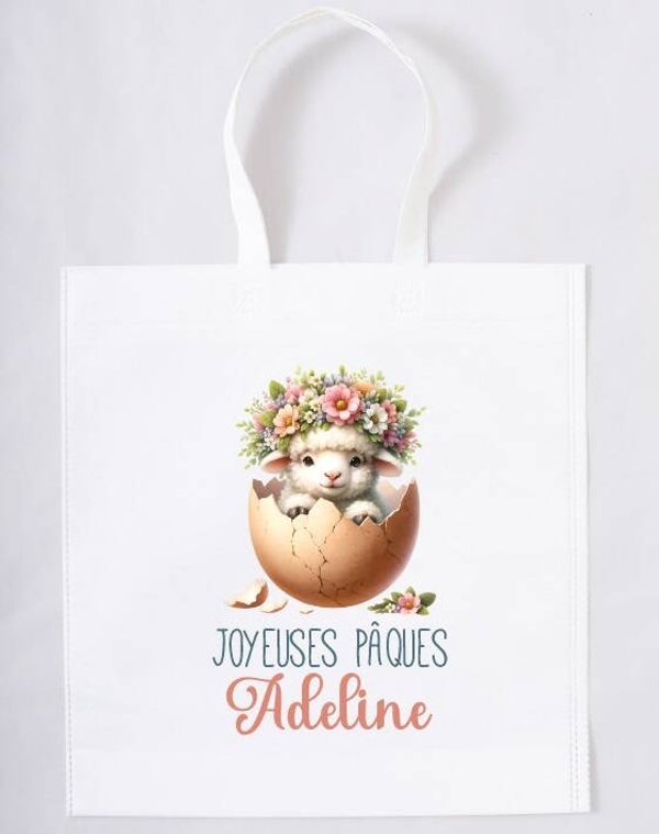 Sac pour la chasse aux œufs personnalisé "agneau"