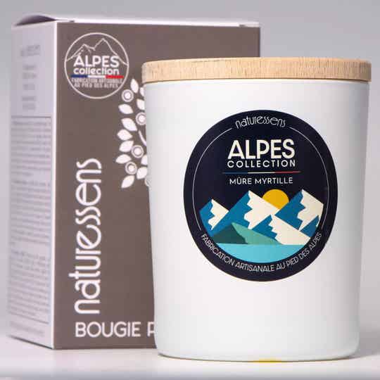 BOUGIE PARFUMEE CIRE VEGETALE MURE MYRTILLE 165gr