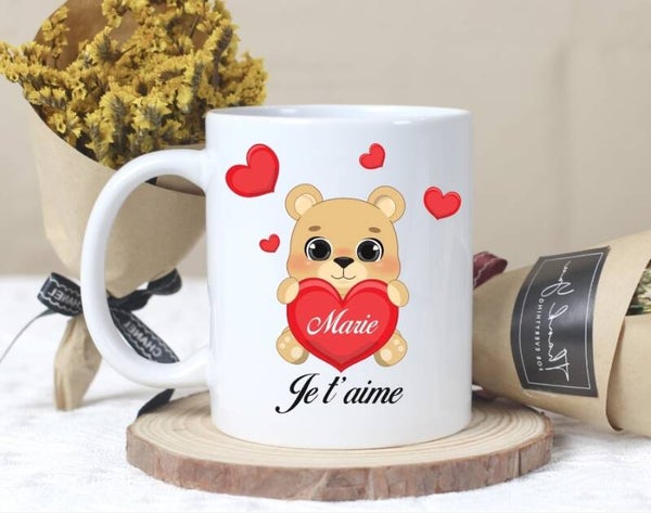 Mug personnalisé "spécial Saint Valentin"