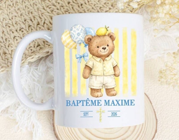 Mug personnalisé spécial baptême dolce vita