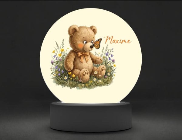 Lampe veilleuse personnalisée Ourson