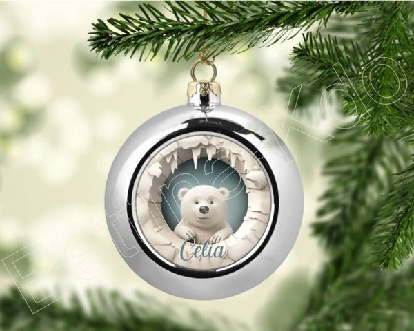 Boule de noël personnalisée