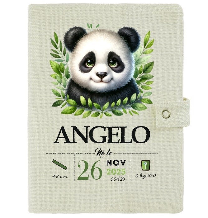 Protège carnet de santé "panda"