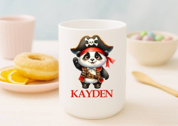 Gobelet personnalisé "panda pirate"