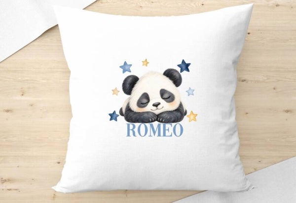coussin "panda" personnalisé