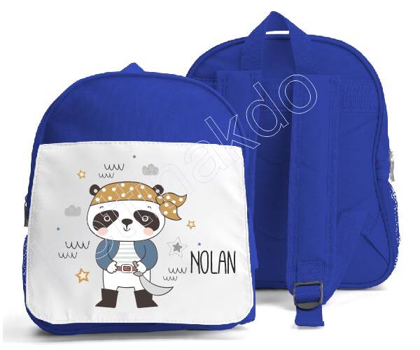 sac à dos personnalisé "panda pirate"