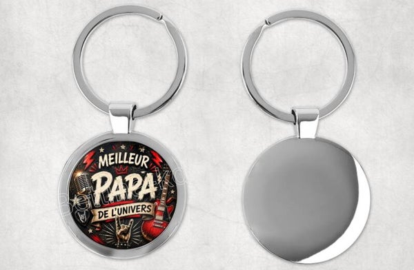 Porte-clés "papa rock"
