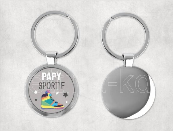 Porte-clés "papy sportif"
