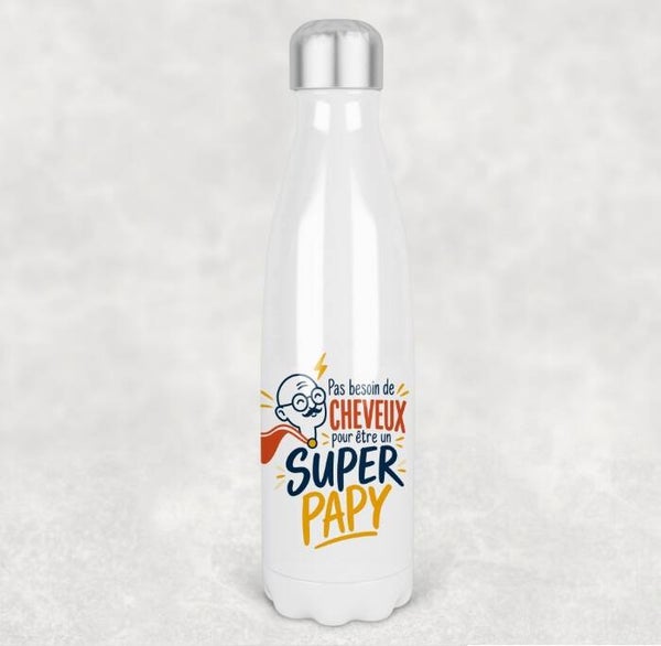 Bouteille isotherme Papy personnalisée 500 ml