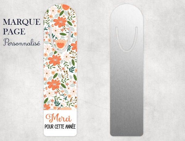 Marque page personnalisé "merci pour tout"