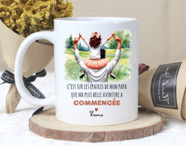Mug "papa" personnalisé