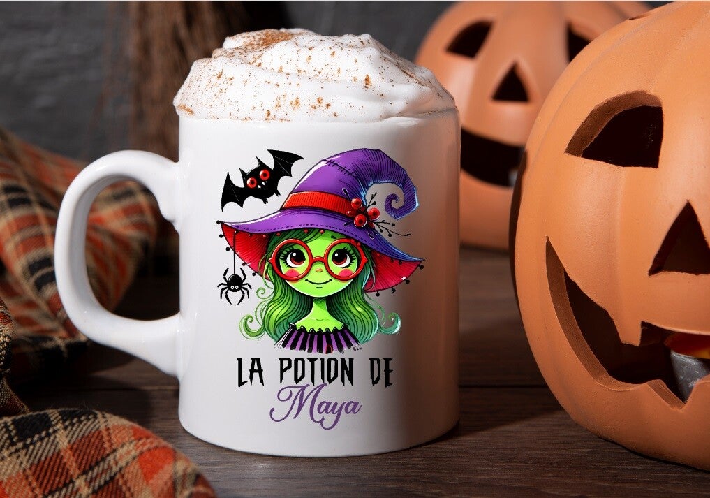 Mug spécial halloween personnalisé