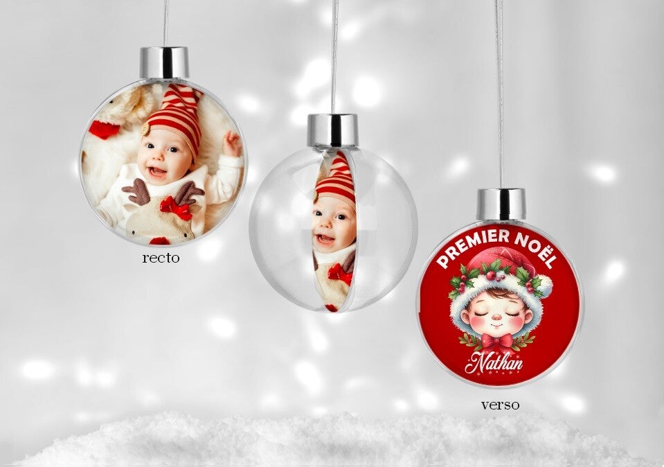 Boule de noël personnalisée