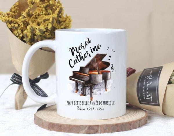 Mug personnalisé pour Professeur de Piano