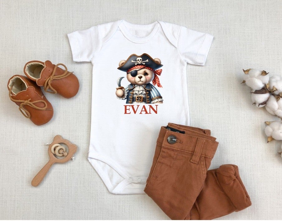 Body Bébé Personnalisé "Pirate"