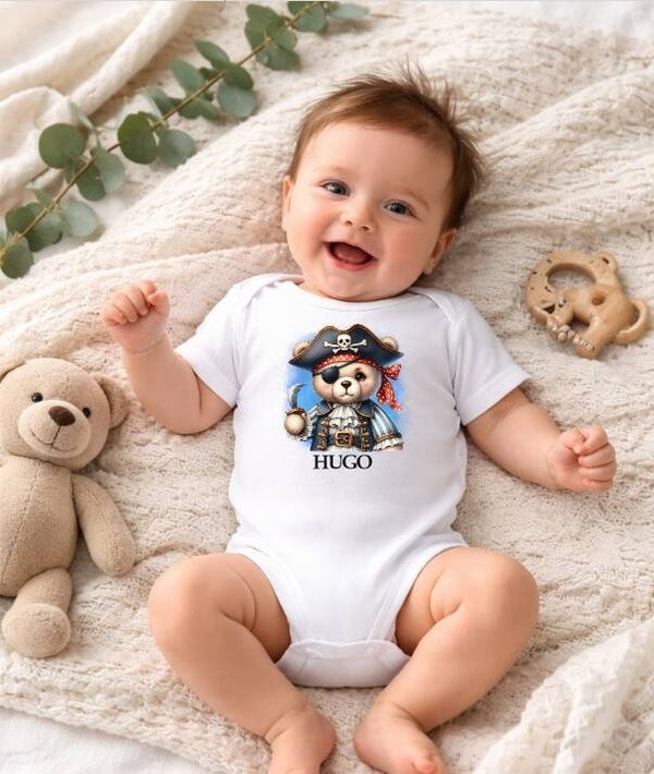 Body Bébé Personnalisé "pirate"