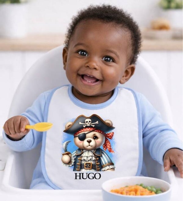 Bavoir personnalisé "pirate"