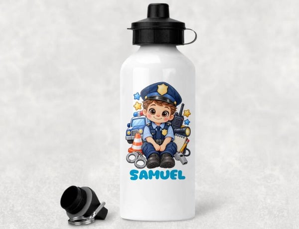 Gourde personnalisée "policier"