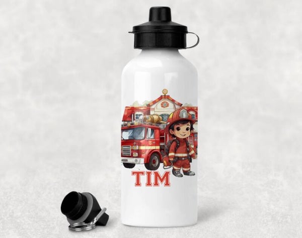 Gourde personnalisée "petit pompier"