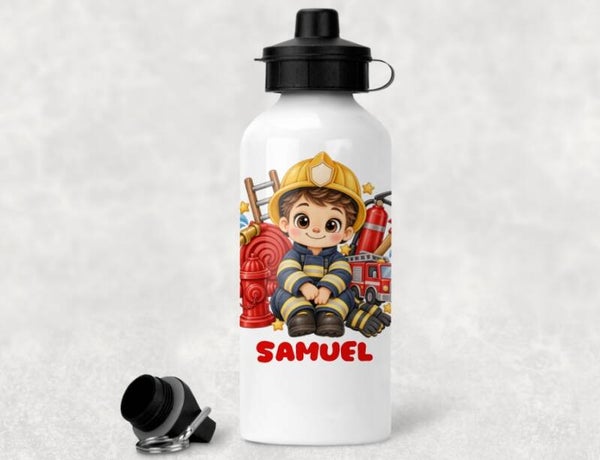 Gourde personnalisée "pompier"