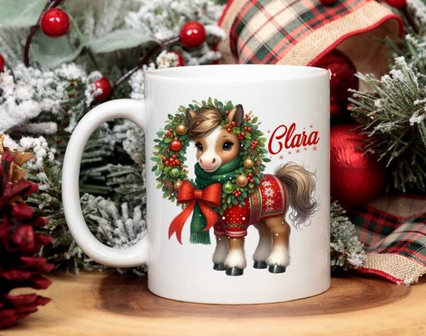 Mug de noël personnalisé