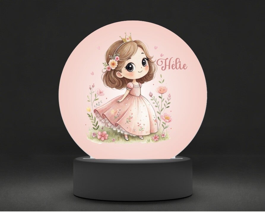 Lampe veilleuse personnalisée PRINCESSE