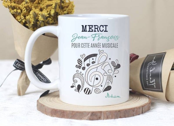 Mug Personnalisé "Harmonie Musicale"