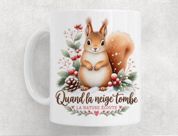 Mug hivernal en céramique – Tasse cocooning pour les pauses au chaud