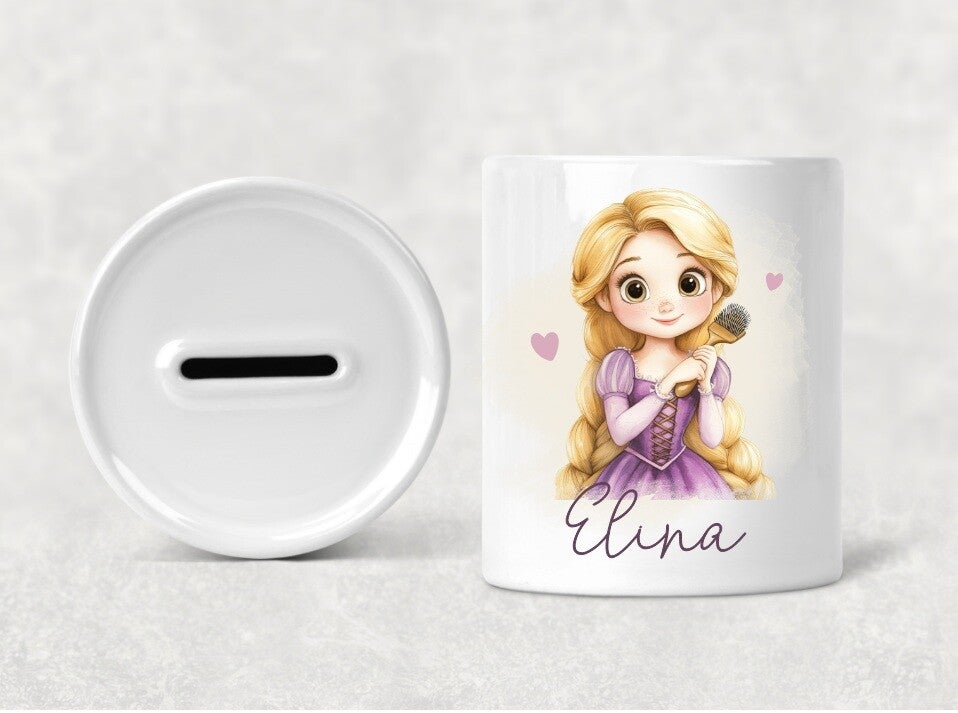 Tirelire personnalisée "princesse"