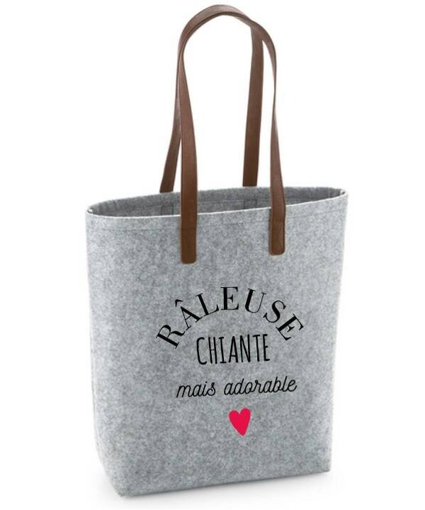 Sac shopping en Feutrine Premium "Râleuse"