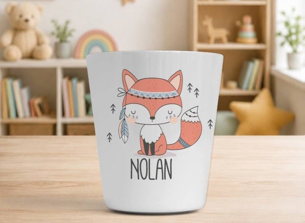 Verre enfant personnalisé 230 ml - RENARD TRIBAL