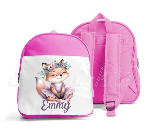 Sac à dos personnalisé "renarde danseuse"