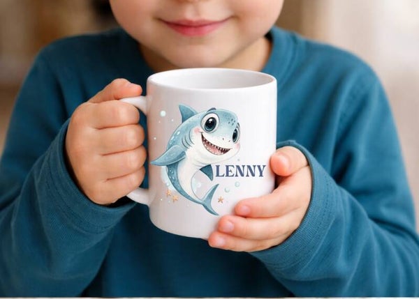 Mug incassable ou céramique personnalisé "REQUIN"